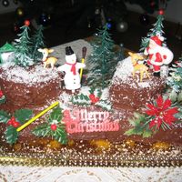 White Xmas Suiss Roll Stuffed Amp Covered With Ganache Sprinkled With Coconut White Xmas suiss roll, stuffed & covered with ganache , sprinkled with coconut.