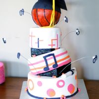 Graduation 09 This was for a great girl and she was great to let me try a wimsical cake since it was only my second one.