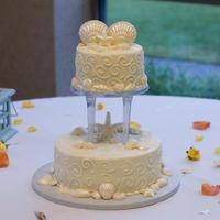 2 Tier Seashell Cake 