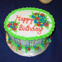 Birthday Cake For Mil - Jan. 2005 Made this quick cake for my MIL in January of 2006.