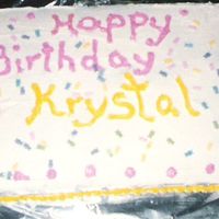 Little Girl Birthday Cake 