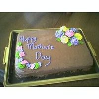 Mothers Day Cake With Royal Icing Flowers 