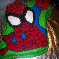 The Mighty Spidey I did this one based on the spiderman cake in the 2007 Wilton Yearbook. I think it turned out great!