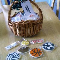 Sports Cookie Basket 