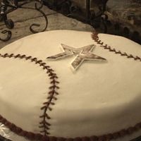 Astros Grooms Cake devils food covered in fondant