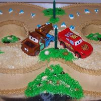 Cars Theme Cake - Desert Racing 