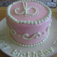 Mom's Birthday Cake This was the cake I made for my mom's birthday. Her name is Beth, so that's why there is a B on top.