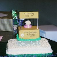 Lucy Graduation Cake This is a cake I did for my daughter's graduation. She received her master's in counseling last month!!