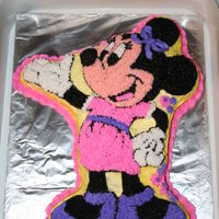 Minnie Mouse I used a Wilton Mickey Mouse cake pan to make this Minnie.