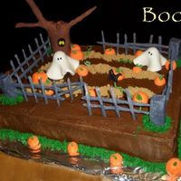 Haunted Pumpkin Patch I got the idea from a member (i forget who, I'm sorry). Theirs was much nicer but my customer loved it anyway.