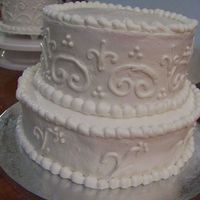 Wesley's Cake All buttercream, awaiting final picture after set up.