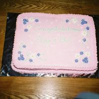 Elly And Phil Full size sheet cake. 1/2 double chocolate and 1/2 vanilla. I also made butter yellow cupcakes to match but forgot to take a picture. This...