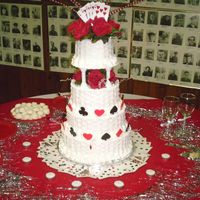 My First Official Wedding Cake!!!! Well folks,here it is-my first official wedding cake. This is the infamous "Serious Cake Topper Help needed" topic of mine. The...