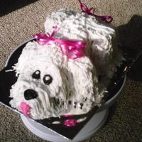 Pretty Puppy This is the infamous Maltese dog everyone keeps doing...but I made it a girl....This was so easy and so fun to make. Thanks to whoever...