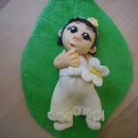 Little Girl Cake Topper made from sugarpaste(homemade).Thanks Aine2 for inspiration.