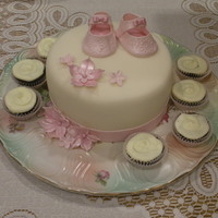 Baby Booties Cake Baby booties template from Cake Central site.