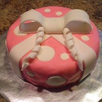 Pink Present Gift Box for my friend's 17th birthday. All fondant