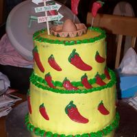 Amanda's Chili Peppers This was for a 30th birthday party that was held at a Mexican restaurant. Thank you to all who's "spicy" cakes inspired me...
