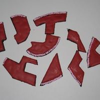 Puzzle Heart Cookie Puzzle heart cookie. These are the pieces all scrambled up.