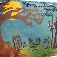 I'm Here For The Cake! BCT of picture I composed for my friend's 40th birthday.