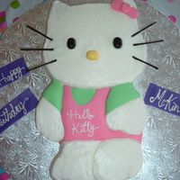 Hello_Kitty_Cake.jpg Hello Kitty cake for my niece's 4th birthday. Carved from a 10" round (for head) and 9x13 rectangle (for body). Covered in...
