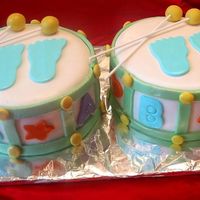 Drums The baby shower theme was "Drummer" and they were having twin boys, so the concept of doing two identical drums. Everything is...