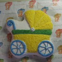 Baby Stroller I made this for my best friend's sister-in-law's baby shower and it was a huge hit. I used a whipped buttercreme for the frosting...