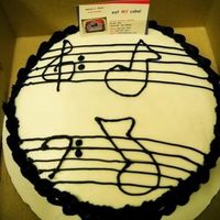 Music Notes One of several cakes made for a cake walk for a Back to School Carnival.