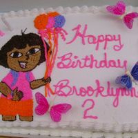 Dora Birthday Cake Made this for my niece's 2nd Birthday!