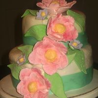 Wedding Cake I made this cake for a friend, for his wifes birthday