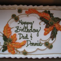 Fall Birthday All buttercream