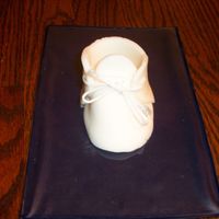 Baby Bootie My first attempt at making the baby bootie. Have to try again.