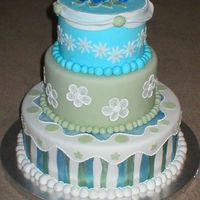 Fondant Class Cake Project Cake from Wilton School Fondant/Gum Paste Class