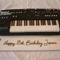 Roland Keyboard Cake Chocolate sponge with chocolate fudge filling. I was asked to replicate a keyboard of the 18 year olds actual keyboard. This took me...