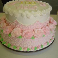 100Th Birthday I just love cornelli lace.