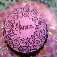 Pink Birthday Cake A quick cake I made at the last minute for my little sister's 12th birthday. I wasn't too thrilled with the way the spirals...