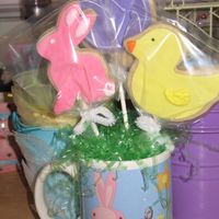Easter Cookie Bouquets NFSC w/ MMF and royal accents