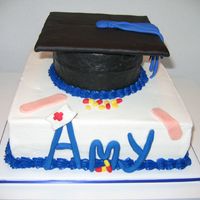 Nursing School Graduation I made this cake for my SIL's graduation from nursing school this past weekend. Vanilla cake with BC icing and fresh strawberry...