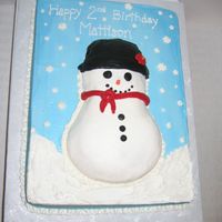 Snowman Birthday The mom wanted a snowman theme since her 2 year old's b-day was a week after Christmas and she still had everything decorated from...