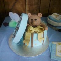 Bear In A Box Yellow cake covered in fondant