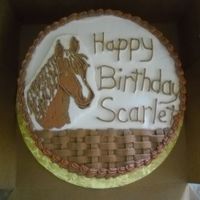 Horse Head Birthday Cake 