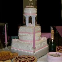 My Wedding Cake!! (Also My 1St) For my 07/07/07 wedding. This was my very first wedding cake. It was 14, 12, 8, 6 with the 14" being a dummy cake. There were so many...