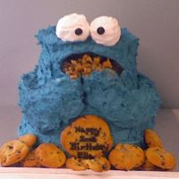 Cookie Monster Cake 