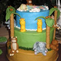 Jungle Baby Shower Got this idea from cakecentral a year ago and have always wanted to do it, finally got a chance. Turned out much better than I hoped...so...