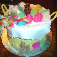 Baby Basket This cake was an inspiration from a cake I saw in a book. It was a lot of fun to make.
