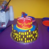 Spiderman Cake Inspired by many great cakes here on CakeCentral.
