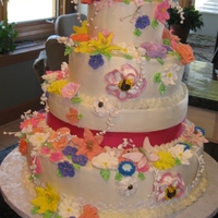 Flowers Galore How fun to make! WASC with raspberry filling, lemon with cream cheese and chocolate with buttercream. Royal flowers.