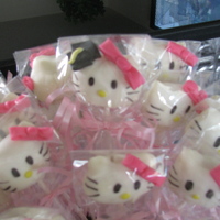 Nina's Cosmo Graduation Lemon Hello Kitty Cake pops.........
