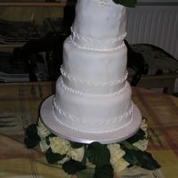 White Rose Wedding Cake accually it was made for my mother's in law birthday... But I wanted to make something spetial for her since she is so nice - so I...