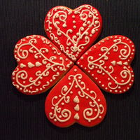 Valentine To Come rolled buttercream and royal icing..getting ready for Valentine's Day..this had a swedish look to it when I finished..thanks for...